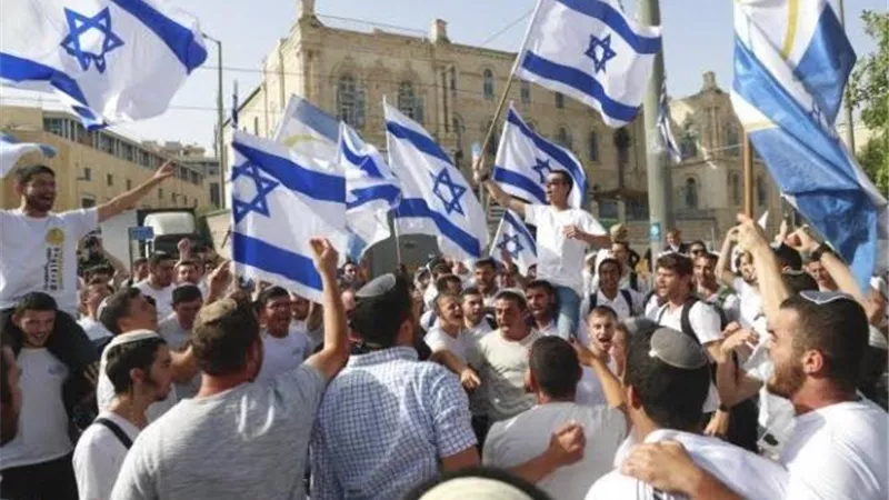 انطلاق مسيرة الأعلام الإسرائيلية بالقدس