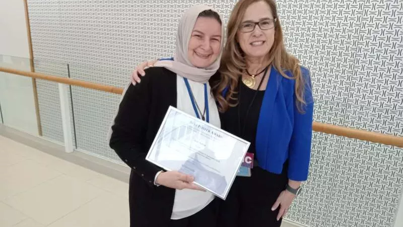 «هالة سالم» تحصد جائزة أفضل بحث بالمؤتمر الدولي للوكالة الدولية للطاقة الذرية