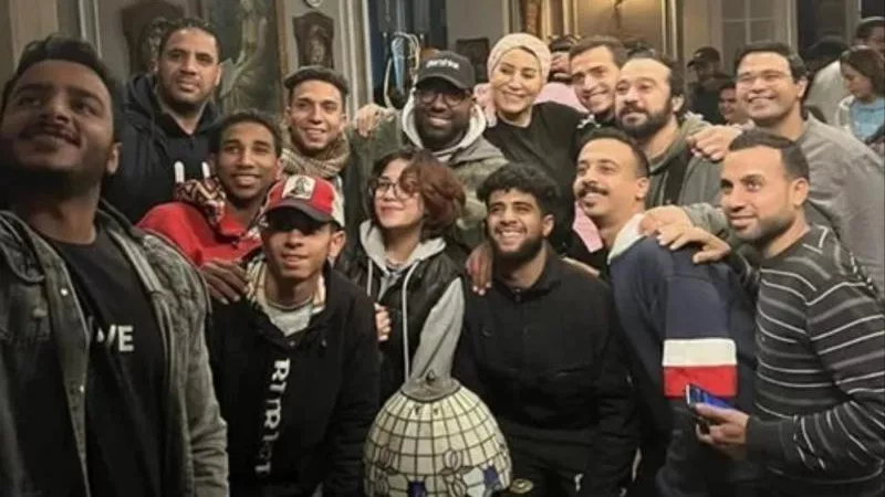 وفاء عامر تحتفل بانتهاء تصوير مسلسل ”العيلة دي”