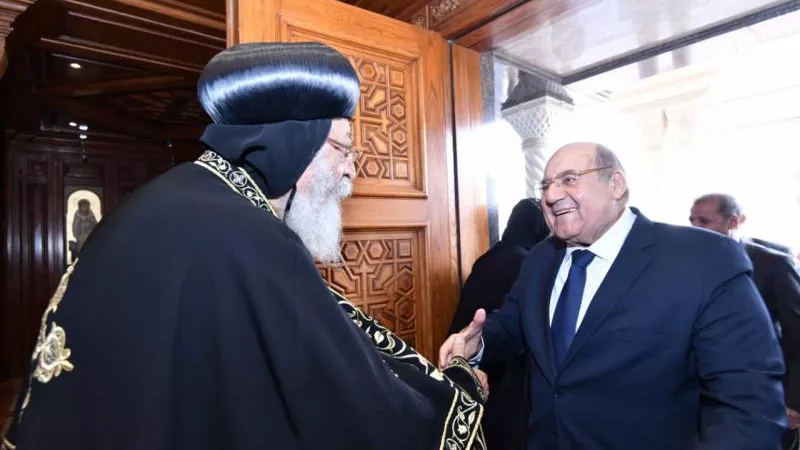 شاهد.. كيف هنأ رئيس مجلس الشيوخ قداسة البابا بعيد الميلاد المجيد ؟