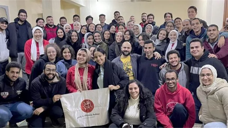 يوم خيري لطلاب جمعية علشانك يا بلدي بالجامعة الألمانية بالقاهرة