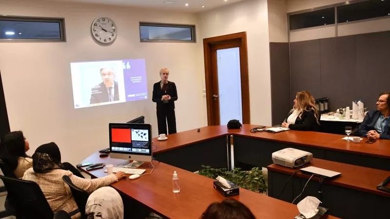 ورشة عمل بالجامعة الألمانية بالقاهرة حول مبادئ التعليم الاداري المسئول