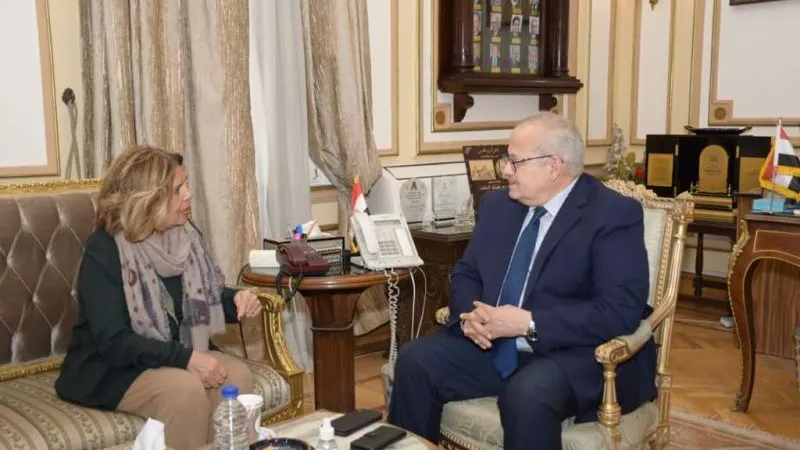 الخشت يلتقى رئيسة المجلس القومي لحقوق الإنسان