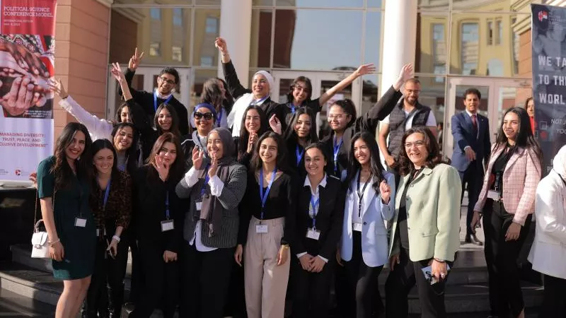 الجامعة البريطانية في مصر تنظم نموذج محاكاة لمؤتمر دولي أكاديمي في مجال العلوم السياسية