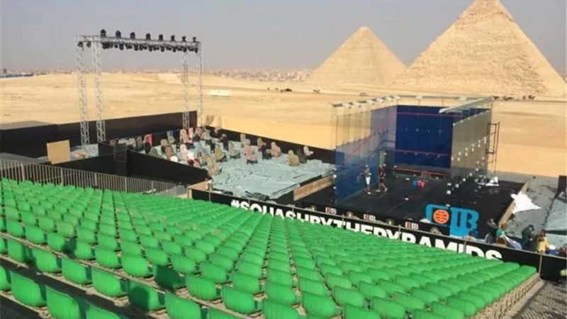 اليوم انطلاق دور الـ16  لبطولة مصر الدولية للإسكواش من سفح الأهرامات