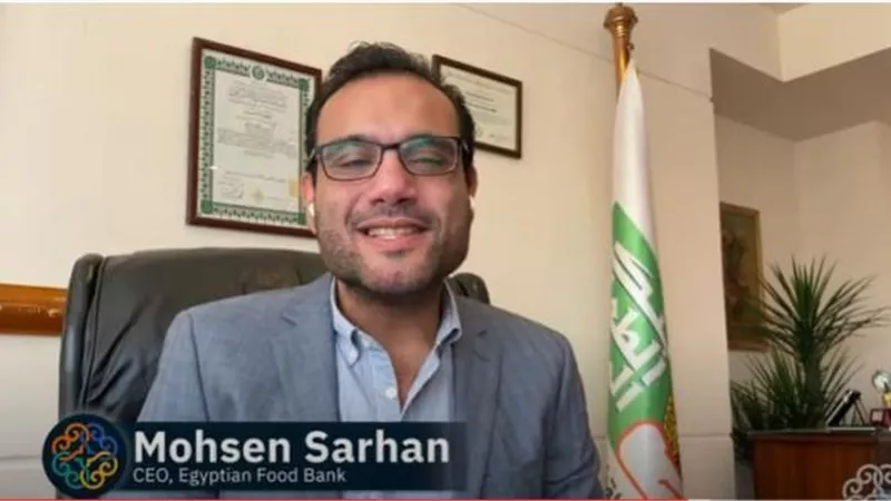 محسن سرحان الرئيس التنفيذي لبنك الطعام المصري يحصل  على جائزة MEI تقديرا لجهود البنك في مواجهة كورونا
