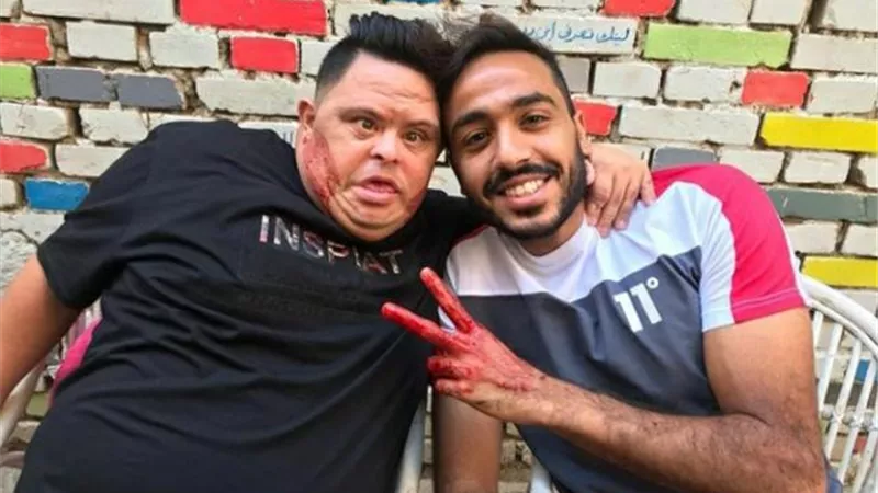 بالصور ..كهربا يذبح عجلا قبل السفر للمغرب