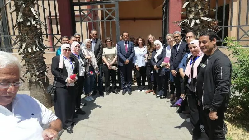 صور.. إشادة دولية بمركز تدريب «شهداء  الكتيبة 103 » بالشرابية