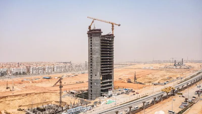 ”انفنتي تاور” تسجل أعلى معدلات تطور الإنشاءات وتنتهي من 55% من الأعمال الإنشائية بمشروعها في العاصمة الإدارية