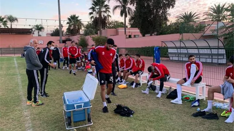 صور.. بيراميدز ينتهي من أول مران في المغرب