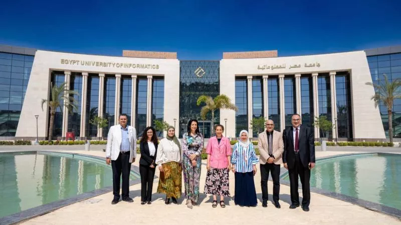 جامعة مصر للمعلوماتية تستقبل وفد من ”فولبرايت” لبحث تمويل المنح في مصر والولايات المتحدة
