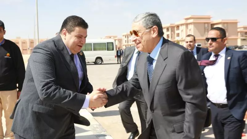 رئيس «المحطات النووية» يستقبل وزير الكهرباء ومدير «روساتوم» بموقع الضبعة.. صور