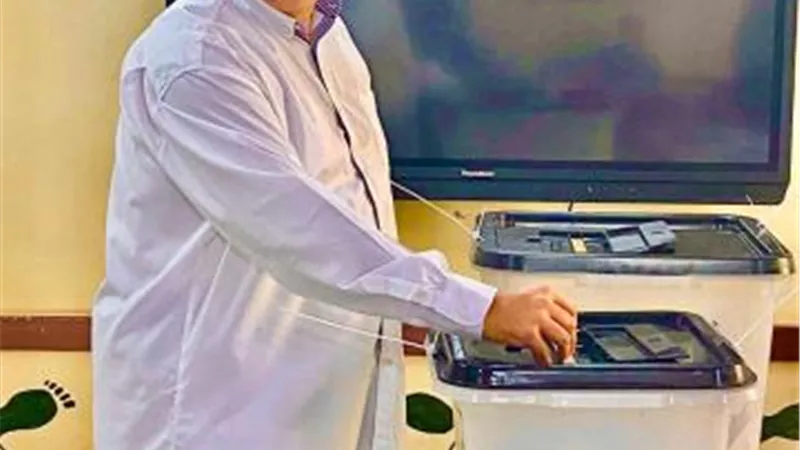 مصيلحى يدلي بصوته فى إنتخابات النواب 2020