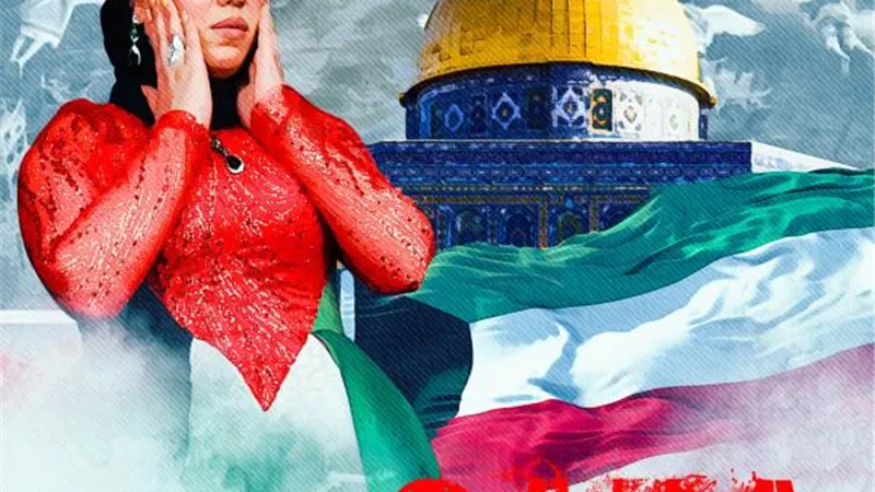 بالصور.. الإعلامية دعاء مجدى   تتضامن مع الشعب الفلسطينى بعدسة محمد السيد