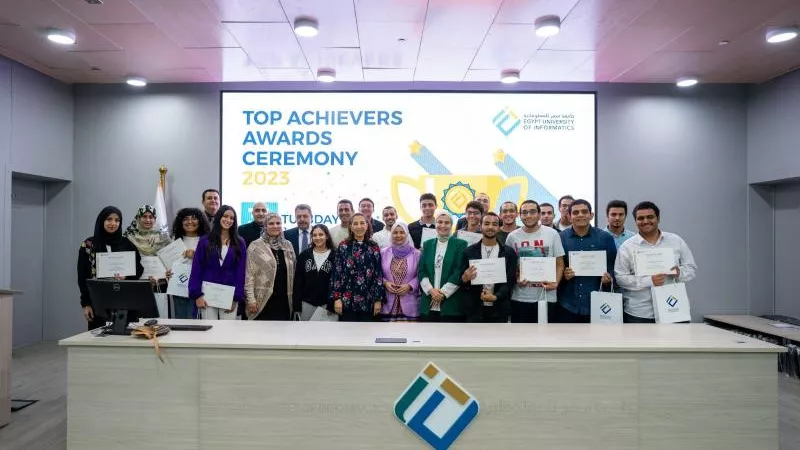 جامعة مصر للمعلوماتية تحتفل بتفوق طلابها أكاديميا ورياضيا.. و”بهجت”: نرسخ صناعة التكنولوجيا بمفاهيمها المتطورة