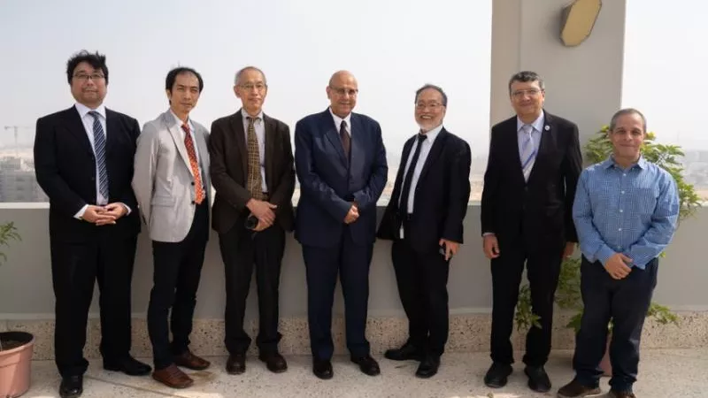 جامعة النيل الأهلية تستقبل وفد الجامعة المصرية اليابانية للعلوم والتكنولوجيا لبحث سبل التعاون والشراكة