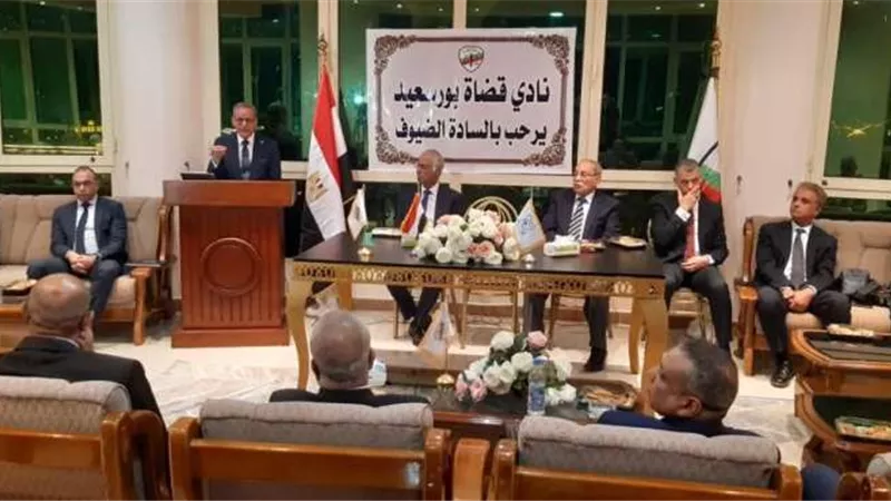 رئيس هيئة الرقابة النووية والإشعاعية في ضيافة نادي قضاة بورسعيد