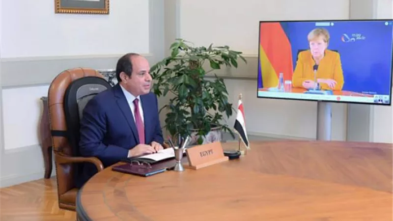 تفاصيل مباحثات السيسى وميركل بشأن مواجهة الفكر المتطرف ومكافحة الإرهاب