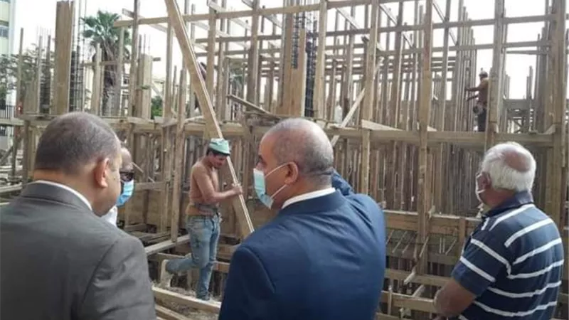 رئيس جامعة الأزهر يتفقد إنشاءات المسجد الجديد الذي يقام بالجهود الذاتية