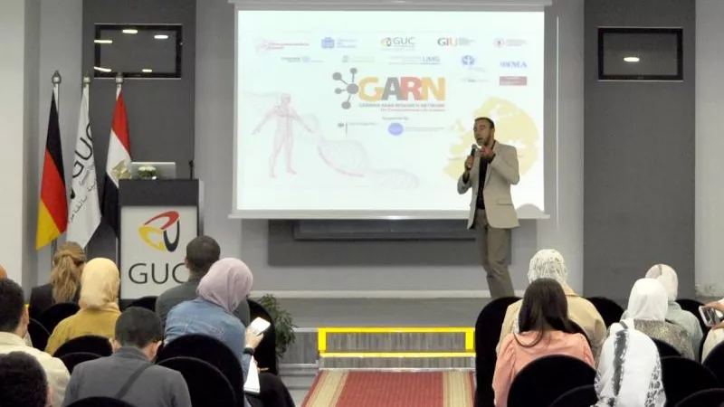 بالصور.. الجامعة الألمانية بالقاهرة تنظم ورشة عمل ” علم الصيدلة الجيني في قلب الطب التشخيصي”