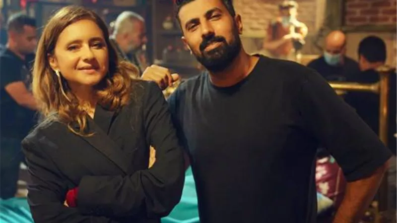 نيللي كريم تصور مشاهدها في فيلم ”العميل صفر”