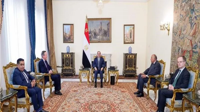تفاصيل لقاء الرئيس السيسي ووزير الخارجية البريطاني