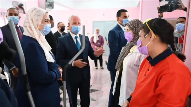 ”القباج” تفتتح  أعمال تطوير مؤسسة التثقيف الفكري للفتيات بحلوان