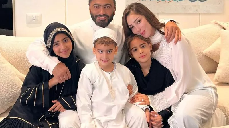 تامر حسنى يثير الجدل بصورة تجمعه مع طليقته