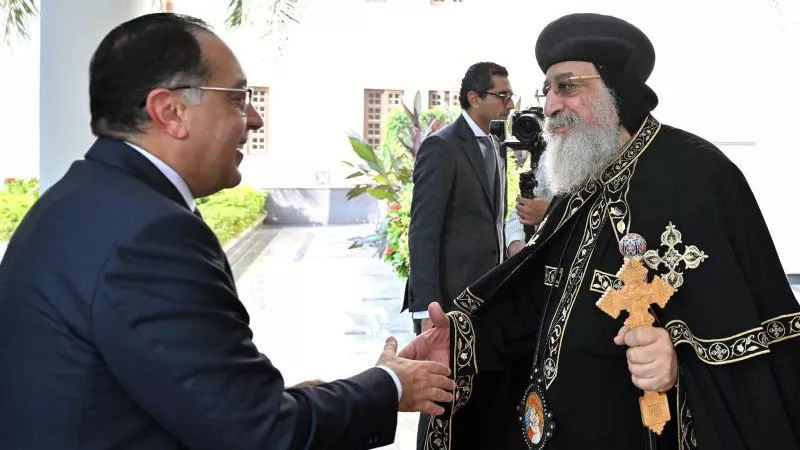في برقية خاصة.. رئيس الوزراء يهنىء البابا بعيد الميلاد