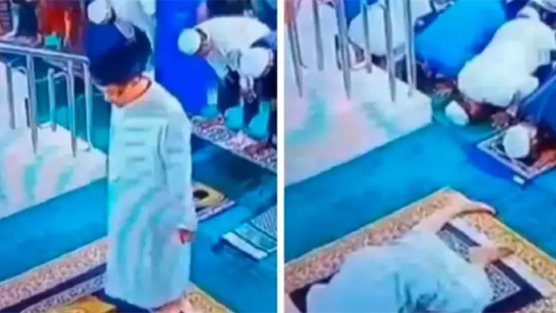 حُسن الخاتمة.. وفاة إمام مسجد أثناء سجوده بصلاة الفجر (فيديو)