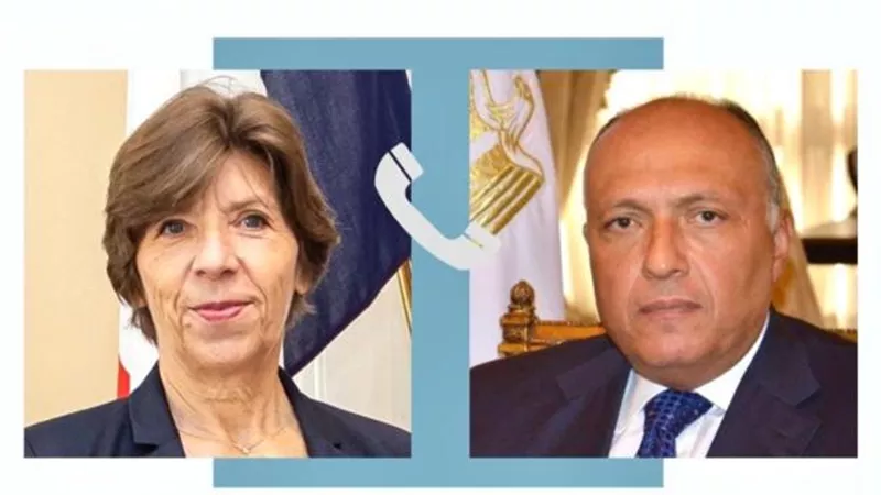 شكري لنظيرته الفرنسية: نرفض أي تصريحات تشجع على مغادرة الفلسطينيين لأرضهم