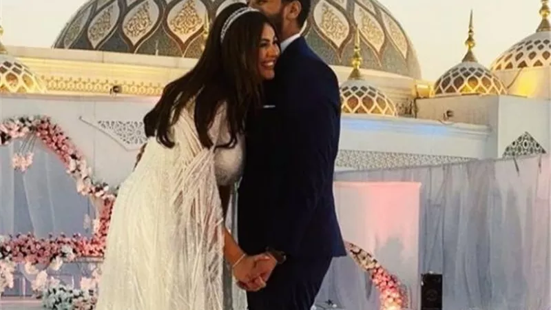 أحبك يا أميرتي.. أحمد صالح يتغزل في هنادي مهنا في أحدث ظهور لهما