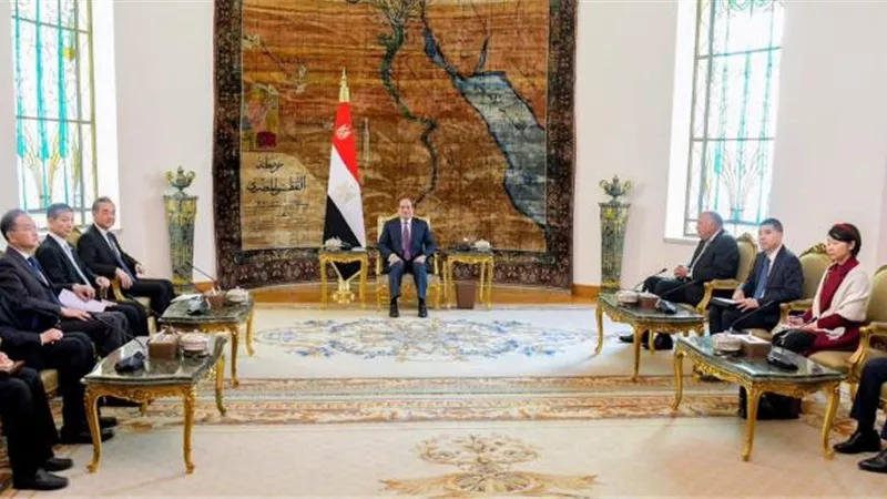 وقف إطلاق النار في غزة.. أبرز ماجاء في مباحثات الرئيس السيسي ووزير خارجية الصين