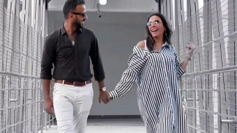 محمد مهران يحتفل بعيد زواجه الثاني: حبيبتي وشريكة حياتي
