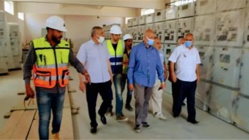 تعرف على نسبة تنفيذ محطات محولات كهرباء تغذية المناطق الصناعية بالعاشر