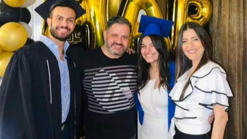 بالصور.. إدوارد يحتفل بتخرج أبنائه ”مارك وماريا”: ربنا يخليكوا ليا
