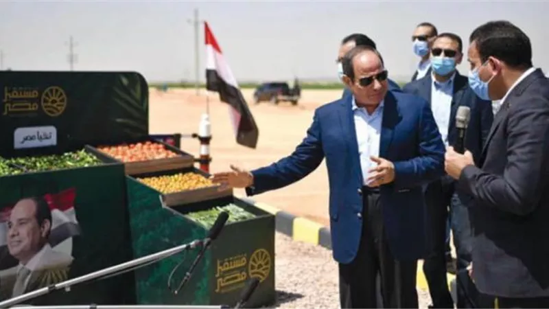عاجل.. الرئيس السيسي يكشف معلومات جديدة عن ” مشروع القرن ”