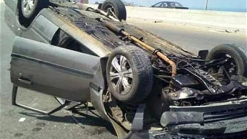 إصابة 6 أشخاص في انقلاب سيارة ملاكى بمطروح