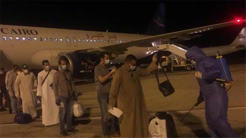 مطار الأقصر يستقبل 288 مصريا من العالقين بالكويت