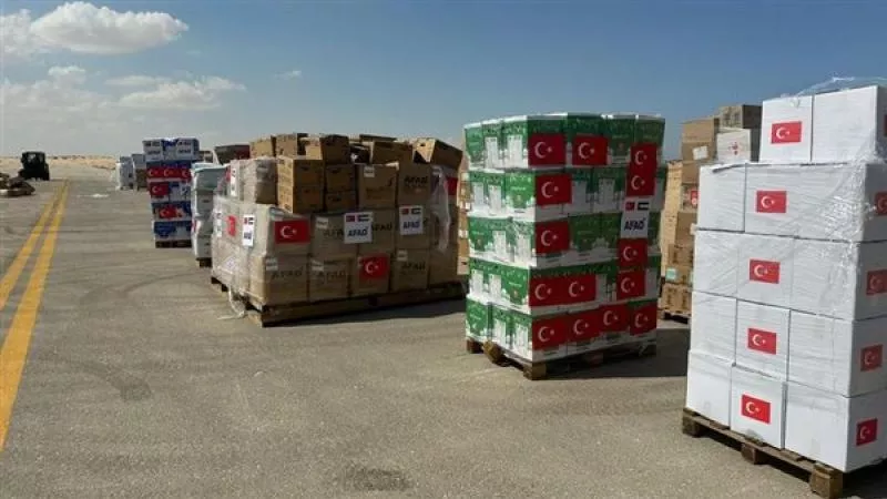 مطار العريش يستقبل 8 طائرات تحمل 162.5 طن من المساعدات لقطاع غزة