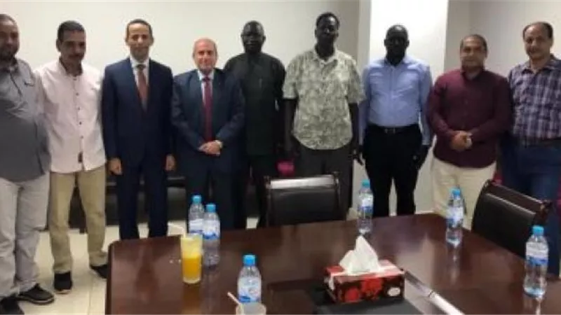 وفدًا من وزارة الكهرباء والطاقة المتجددة يقوم بزيارة جوبا