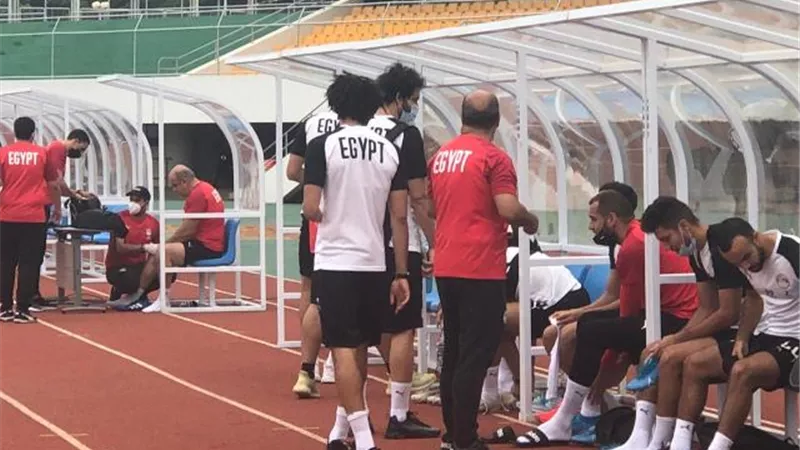 منتخب مصر يصل ملعب التدريب قبل مواجهة توجو غدا (صور)