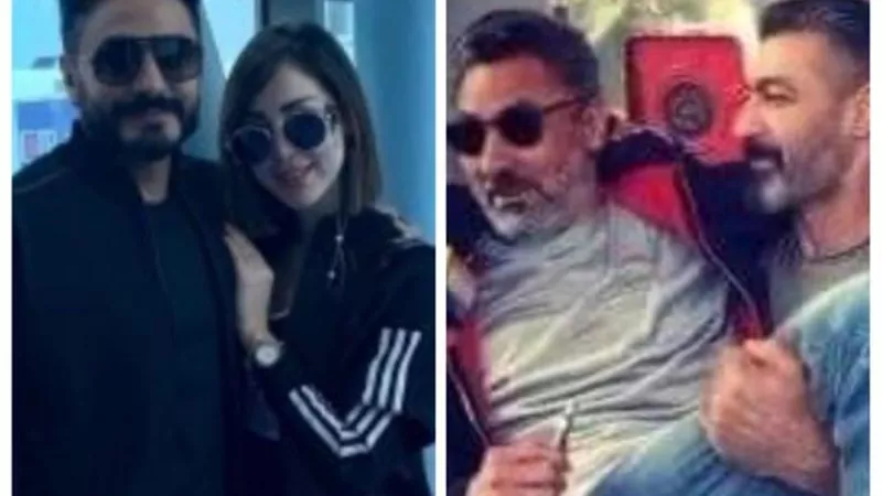 فتحي عبد الوهاب يسخر من تامر حسني وزوجته: متهور بس بحبك