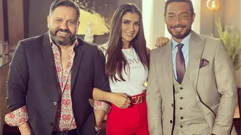 شاهد.. مي عمر برفقة إدوارد وأحمد زاهر من كواليس ”لؤلؤ”