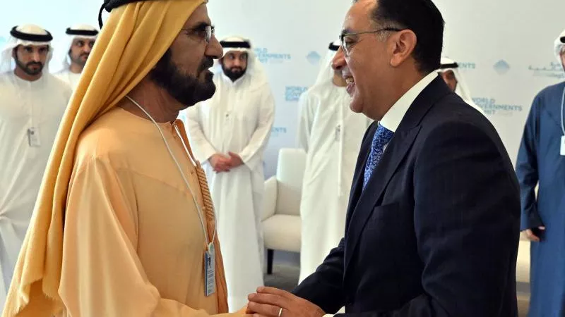 تفاصيل لقاء مدبولي والشيخ محمد بن راشد بالقمة العالمية للحكومات 2024