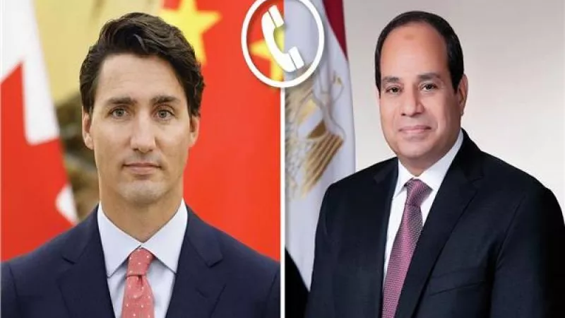الرئيس السيسي يبحث أوضاع غزة في مكالمة هاتفية مع رئيس الوزراء الكندي