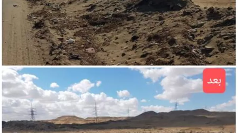 الجيزة ترفع 200 ألف طن مخلفات بمدخل مقلب شبرامنت العمومي