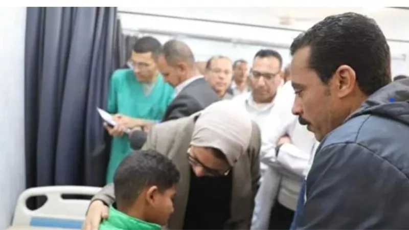 تفاصيل الحالة الصحية لطلاب حادث سيرك الوادي الجديد