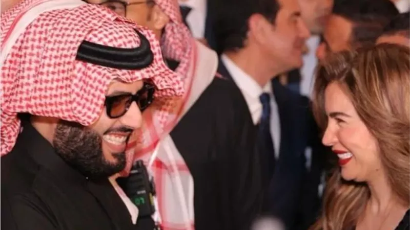 مي عز الدين تغازل تركي آل شيخ بكلمات رقيقة بعد حفل ليالي سعودية مصرية