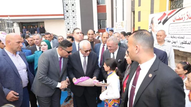 وزير التعليم ومحافظ الدقهلية يفتتحان معرض المدرسة المنتجة ”أهلا رمضان” «صور»